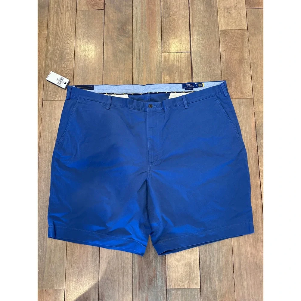 Polo Ralph Lauren Mens Big & Tall 50 Old Royal Blue Stretch Classic Fit 9 Shorts